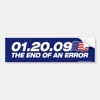 The End of an Error Bumper Sticker