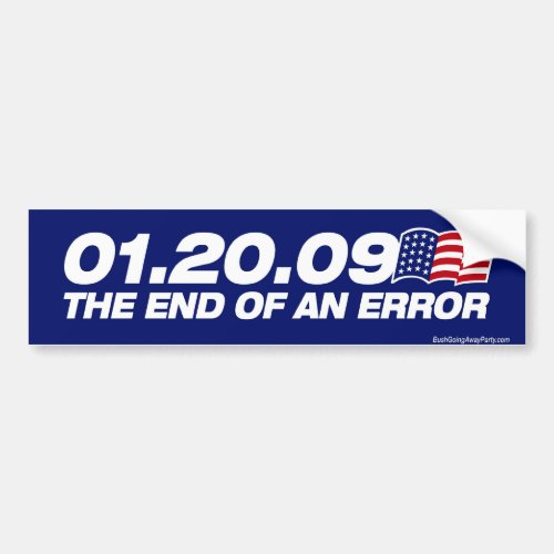 The End of an Error Bumper Sticker