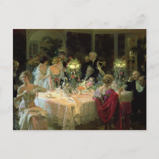 The End of Dinner, 1913 Postcard (Front)