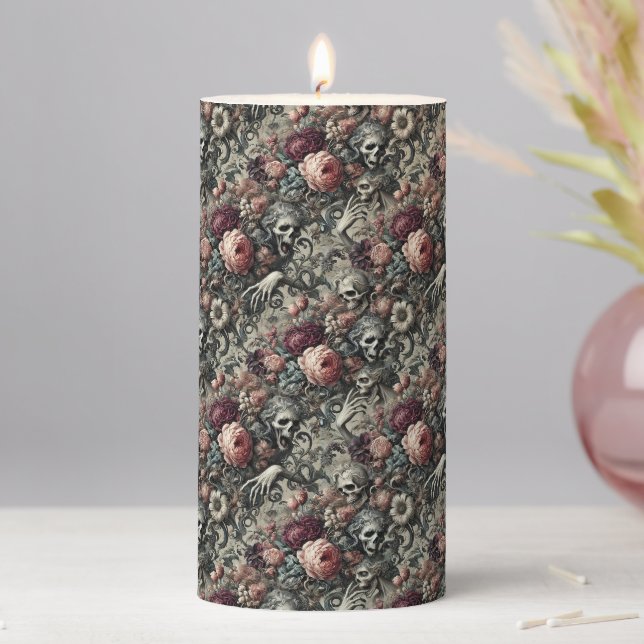 The End of Slumber – Gothic Altar in Delirium Pillar Candle (In Situ)
