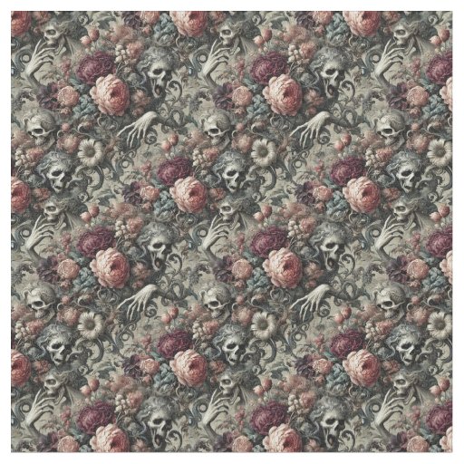 The End of Slumber – Gothic Dense Tile Fabric