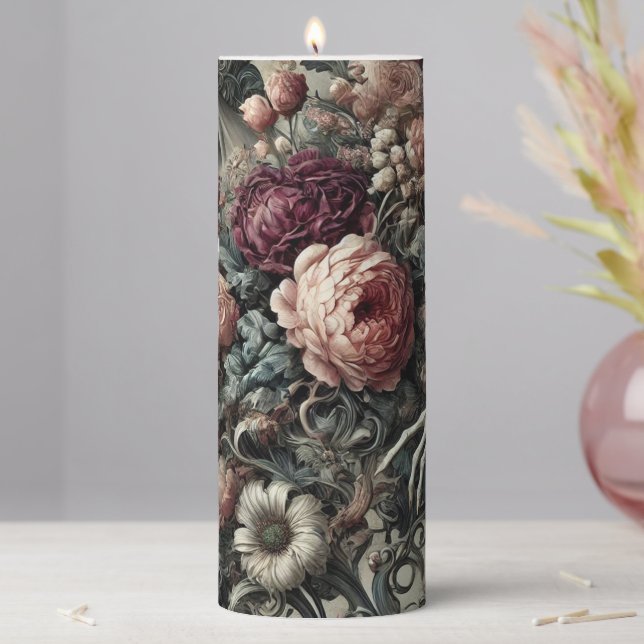 The End of Slumber – Gothic Sanctum in Solitaire Pillar Candle (In Situ)
