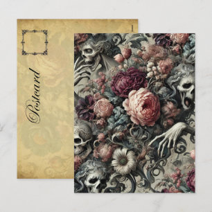 The End of Slumber – Gothic Victorian Holiday Postcard