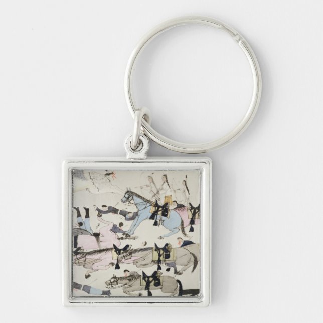 The end of the battle (ink on paper) keychain (Front)