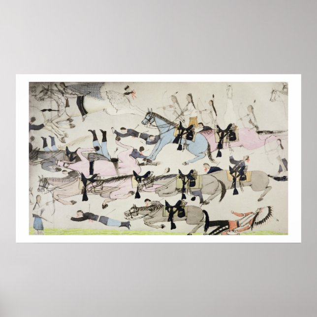 The end of the battle (ink on paper) poster (Front)