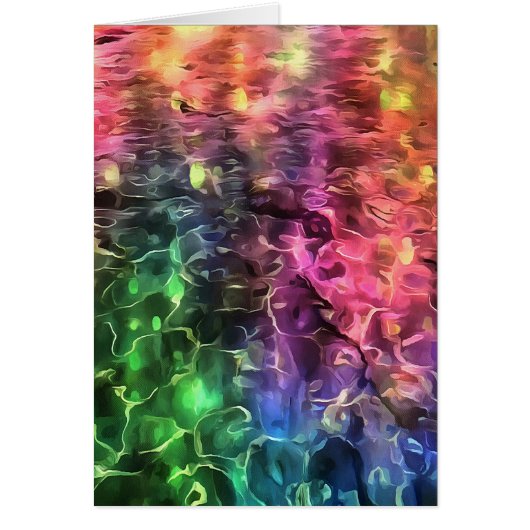 The End Of The Rainbow Bizarre Abstract Art Cards (Front)