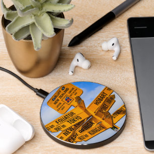 The end of the road wireless charger 