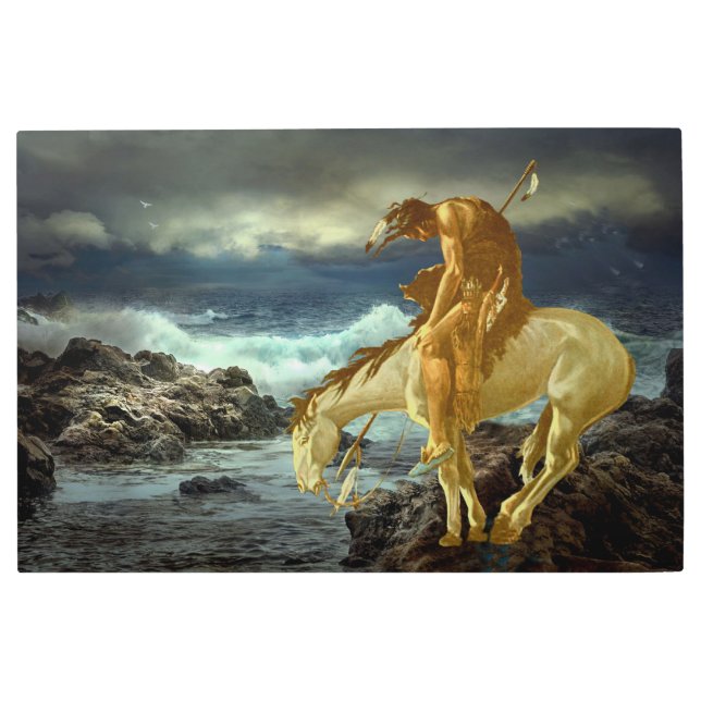 THE END OF THE TRAIL METAL PRINT (Front)