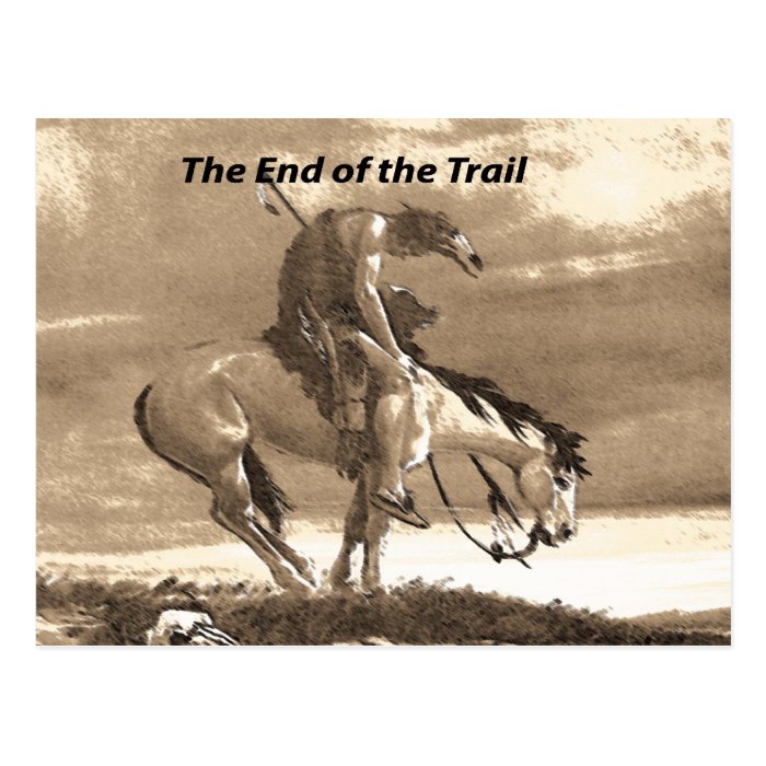 The End of the Trail Postcards