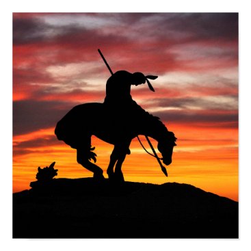 Customizable Horse Indian Silhouette Poster Gifts Mall Chic Customizable Horse Indian Silhouette Poster Gifts Mall Chic