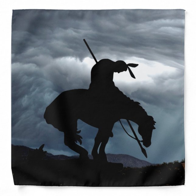 The End of the Trail Silhouette Bandana (Front)