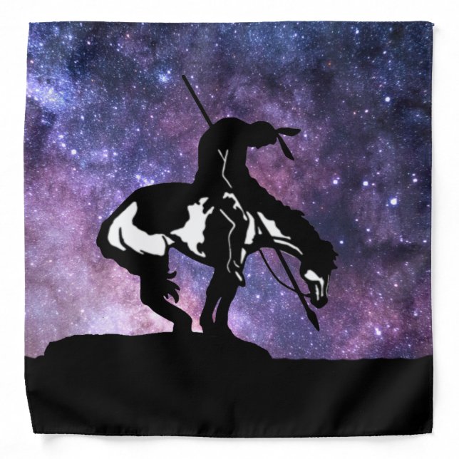 The End of the Trail Silhouette Bandana (Front)