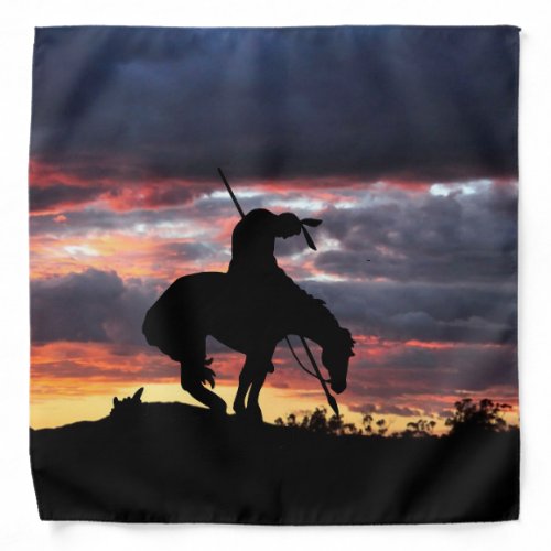 The End of the Trail Silhouette Bandana