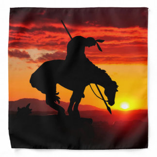 The End of the Trail Silhouette Bandana