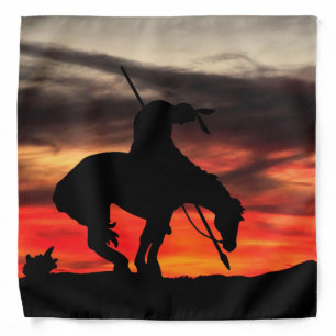 The End of the Trail Silhouette Bandana