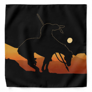 The End of the Trail Silhouette Bandana