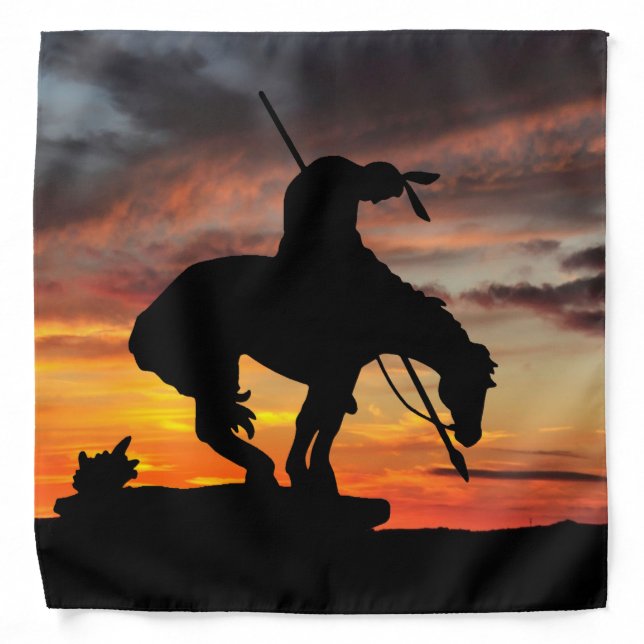 The End of the Trail Silhouette Bandana (Front)