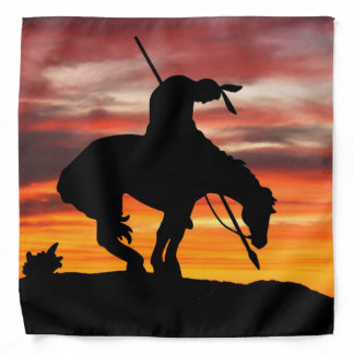 The End of the Trail Silhouette Bandana