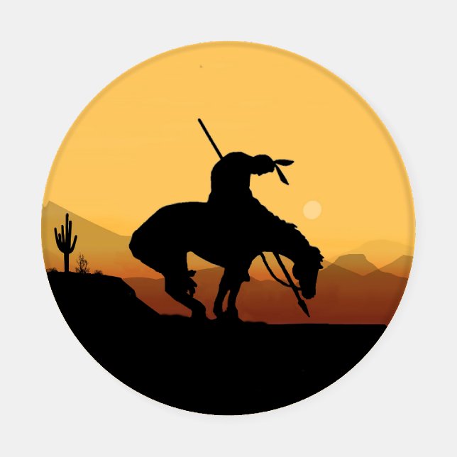 The End of the Trail Silhouette Coaster Set (Single)