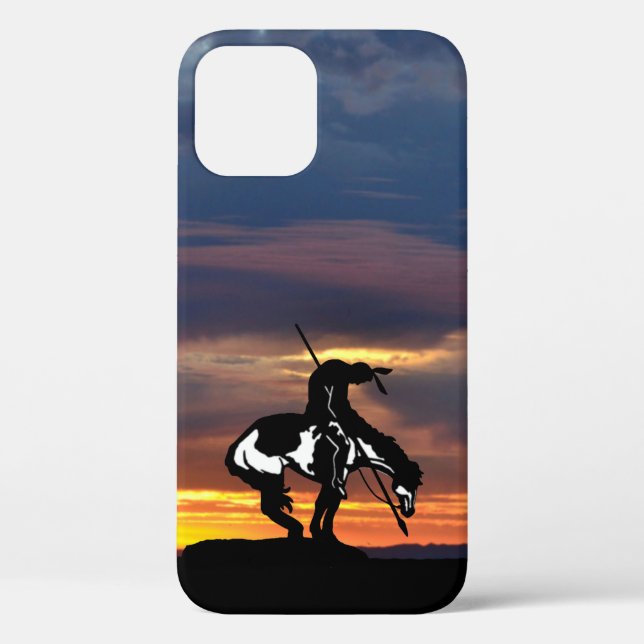 The End of the Trail Silhouette IPhone case (Back)