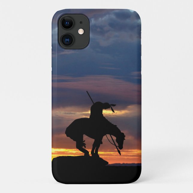 The End of the Trail Silhouette IPhone case (Back)