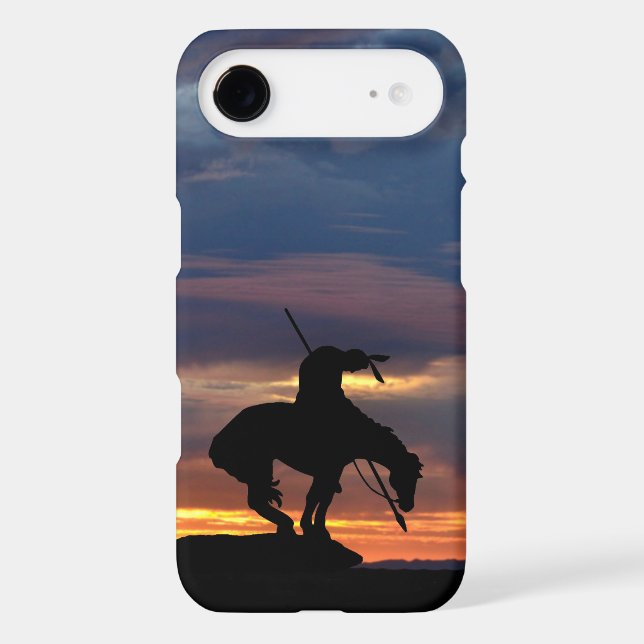The End of the Trail Silhouette IPhone case (Back)