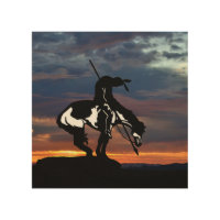 The End of the Trail Wood Art