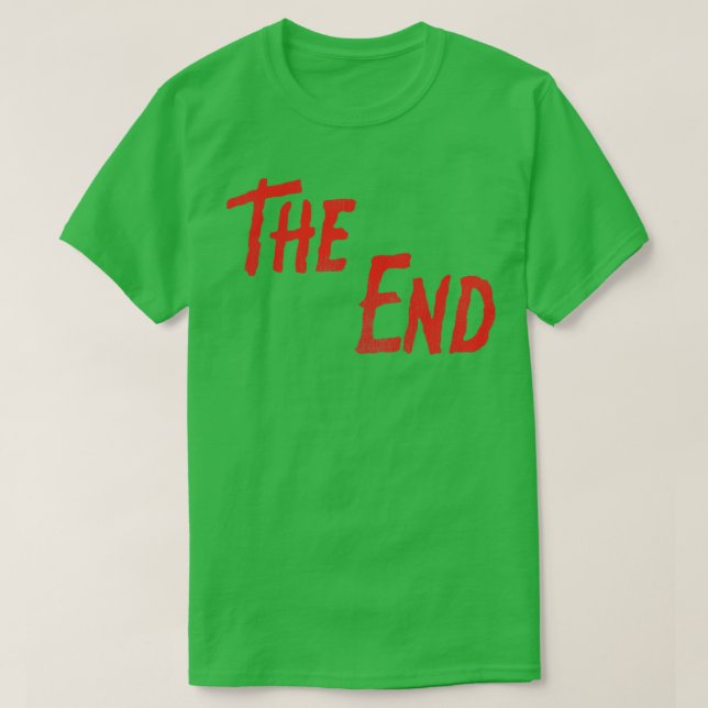 THE END Retro Horror End Credits T-Shirt (Design Front)