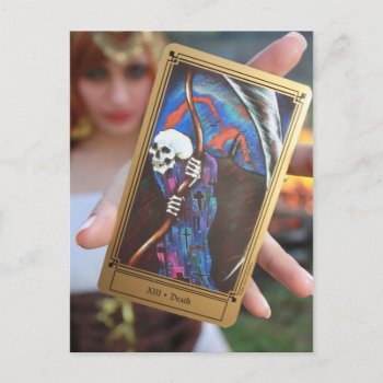 The End Tarot Postcard by Widdendreams at Zazzle