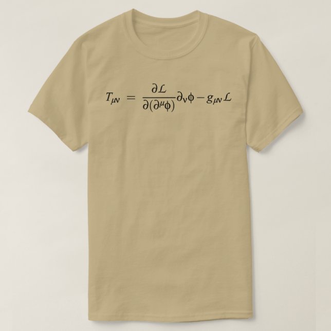 The energy momentum tensor of quantum field theory T-Shirt (Design Front)
