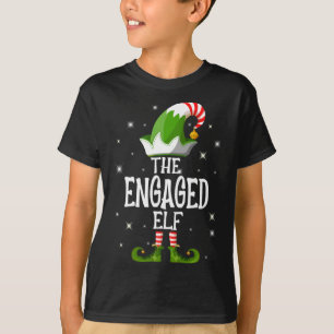 The Engaged Elf Family Matching Christmas T-Shirt