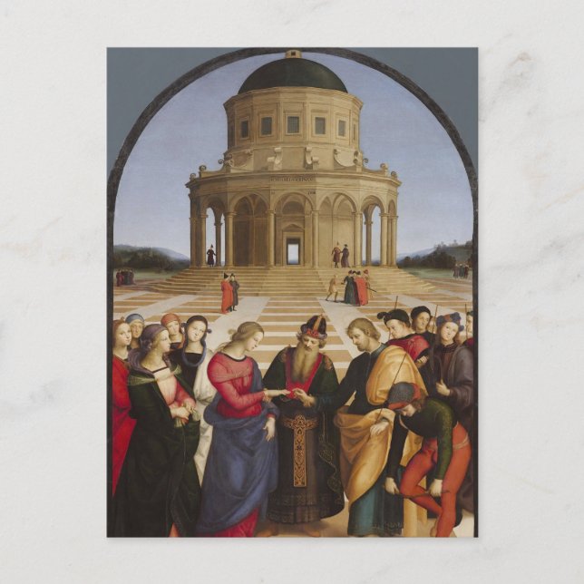 The Engagement of the Virgin Mary by Raphael      Postcard (Front)