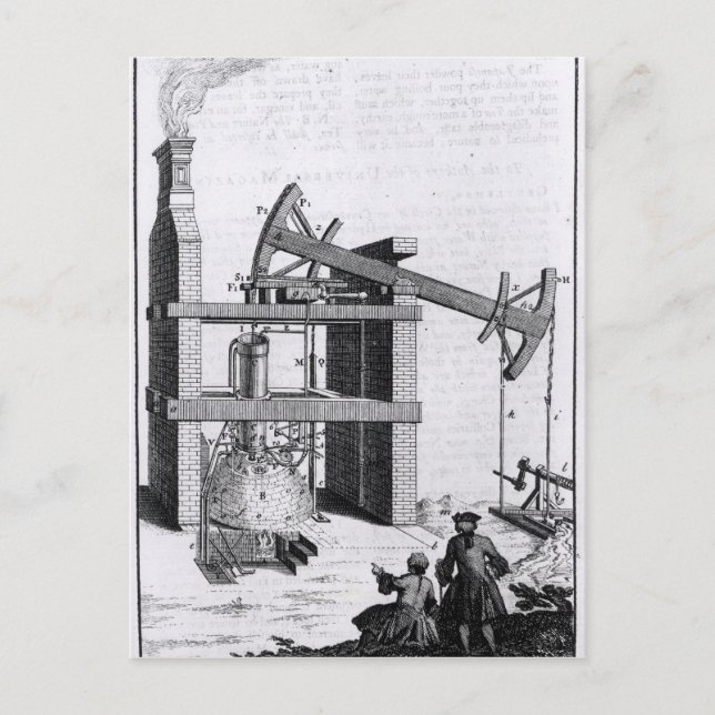 The Engine to Raise Water by Fire Postcard (Front)