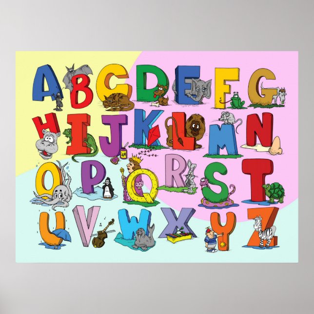 The English Alphabet Poster (Front)