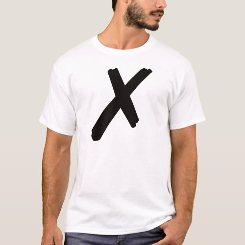 The English American Letter X T_Shirt