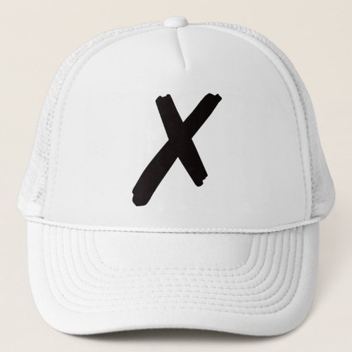 The English American Letter X Trucker Hat