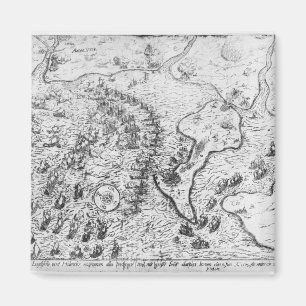 The English and Dutch Force facing Spanish Fleet Magnet