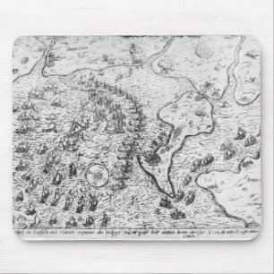 The English and Dutch Force facing Spanish Fleet Mouse Pad