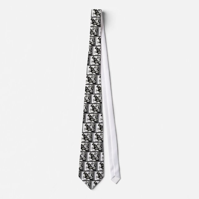 The " English Bulldog" Collection Neck Tie (Front)