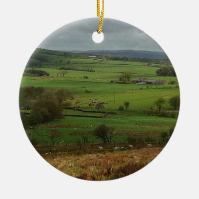 The English Countryside Ceramic Ornament (Front)