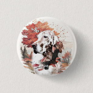 The English Setter, Passion Hunting Button