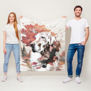 The English Setter, Passion Hunting Fleece Blanket