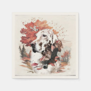 The English Setter, Passion Hunting Napkins