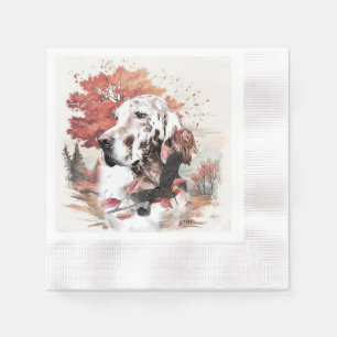 The English Setter, Passion Hunting Napkins