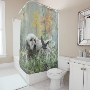 The English Setter,  Passion Hunting Shower Curtain