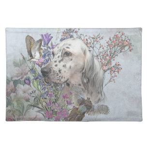 The English Setter Portrait Cloth Placemat