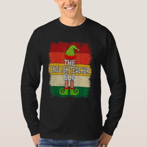 The English Teacher Elf Matching Group Xmas Party  T-Shirt