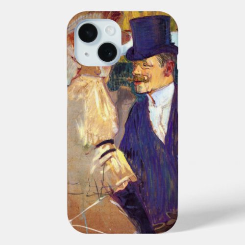 The Englishman by Toulouse Lautrec Vintage Art iPhone 15 Case