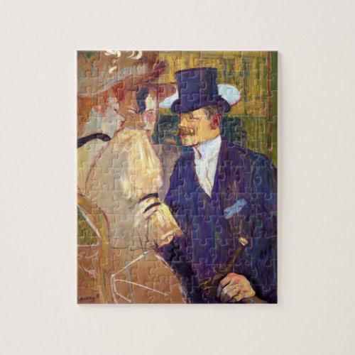 The Englishman by Toulouse Lautrec Vintage Art Jigsaw Puzzle