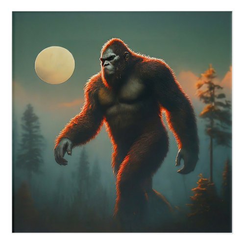 The Enigma of the Forest Bigfoot Acrylic Print